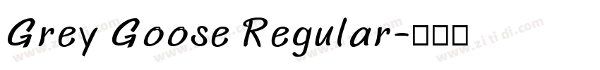 Grey Goose Regular字体转换